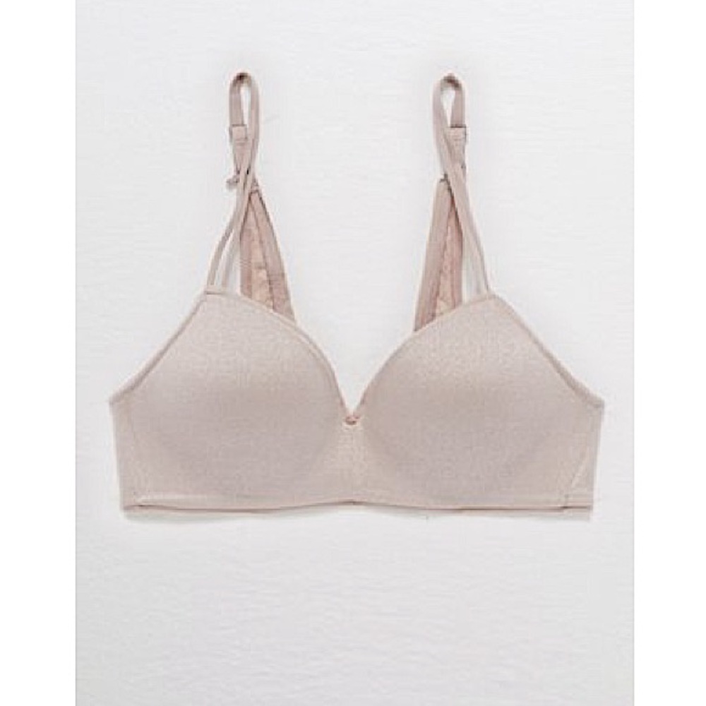 Aerie Real Happy Plunge Wireless Bra